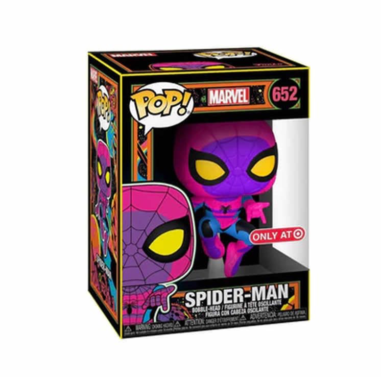 Funko Pop Blacklight selling Spider-Man Target Exclusive