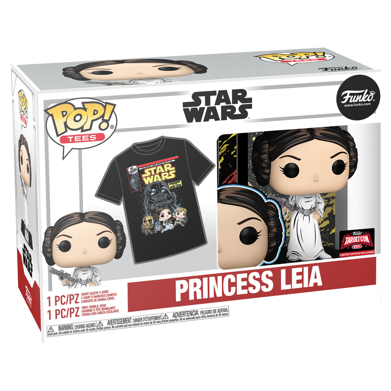 Funko Pop! T-Shirt Bundle: Star Wars - Princess Leia (Retro Series