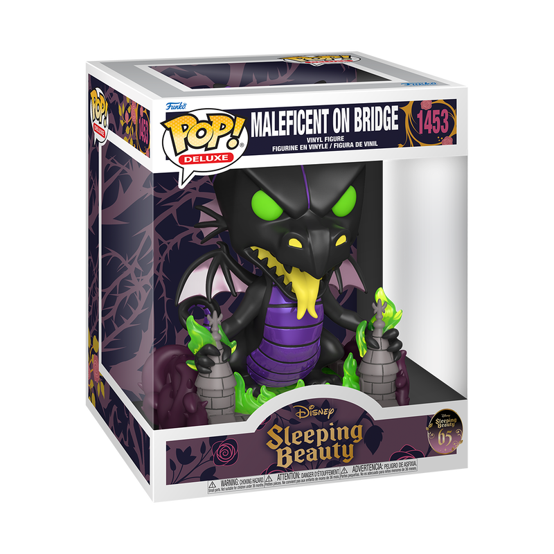 Funko Pop! Disney Sleeping Beauty MALEFICENT ON BRIDGE #1453 - AURORA WITH  OWL #1454 - MALEFICENT WITH CANDLE #1455 - MERRYWEATHER #1456 - PRINCE