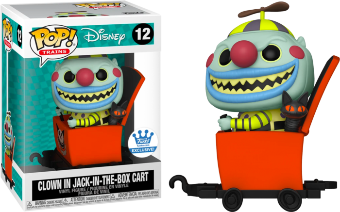 Funko Pop Clown in newest Jack-in-the-box cart Funko exclusive