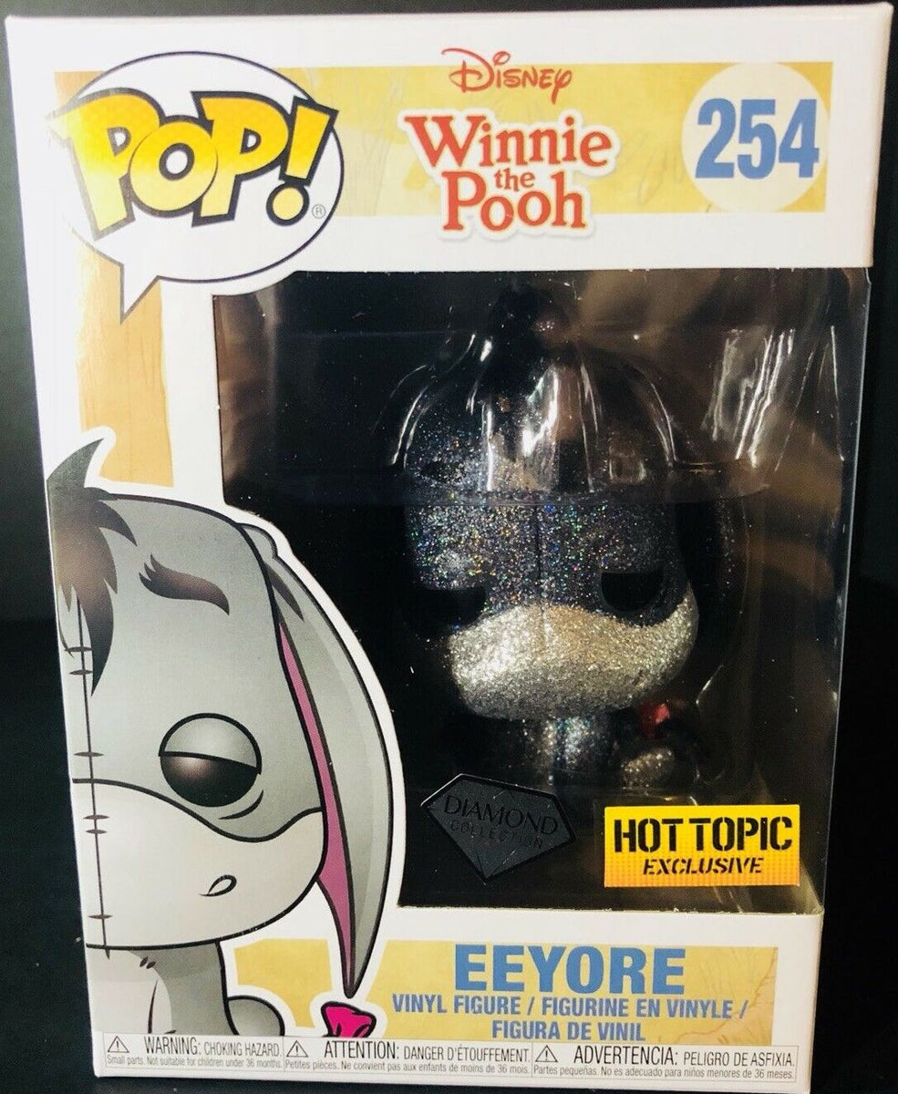 FUNKO POP! DISNEY: WINNIE THE POOH - EEYORE [DIAMOND COLLECTION] **HOT  TOPIC EXCLUSIVE** #254