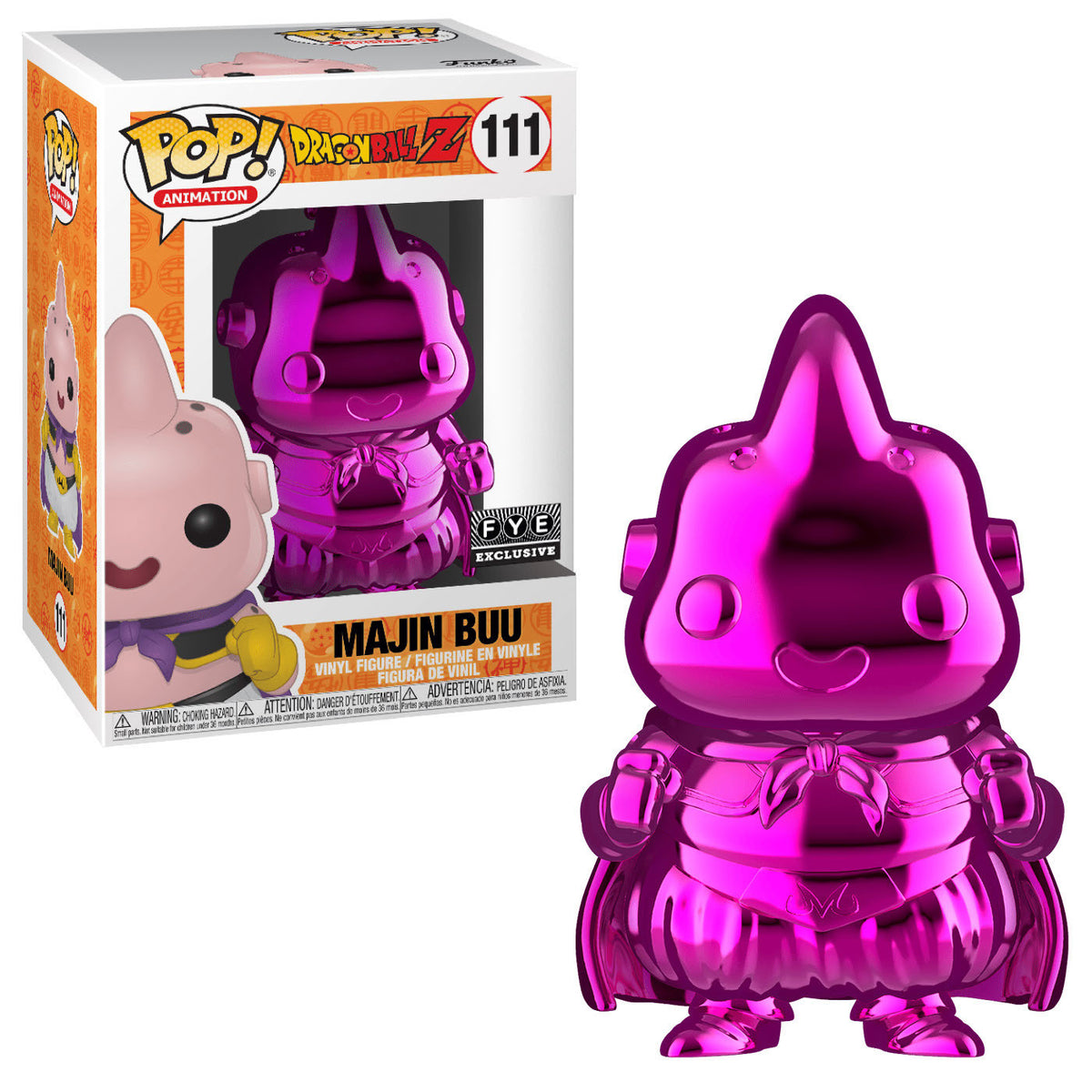 Funko Pop! Animation - Dragon Ball Z - Majin Buu [PINK CHROME] **FYE EXCL**  #111