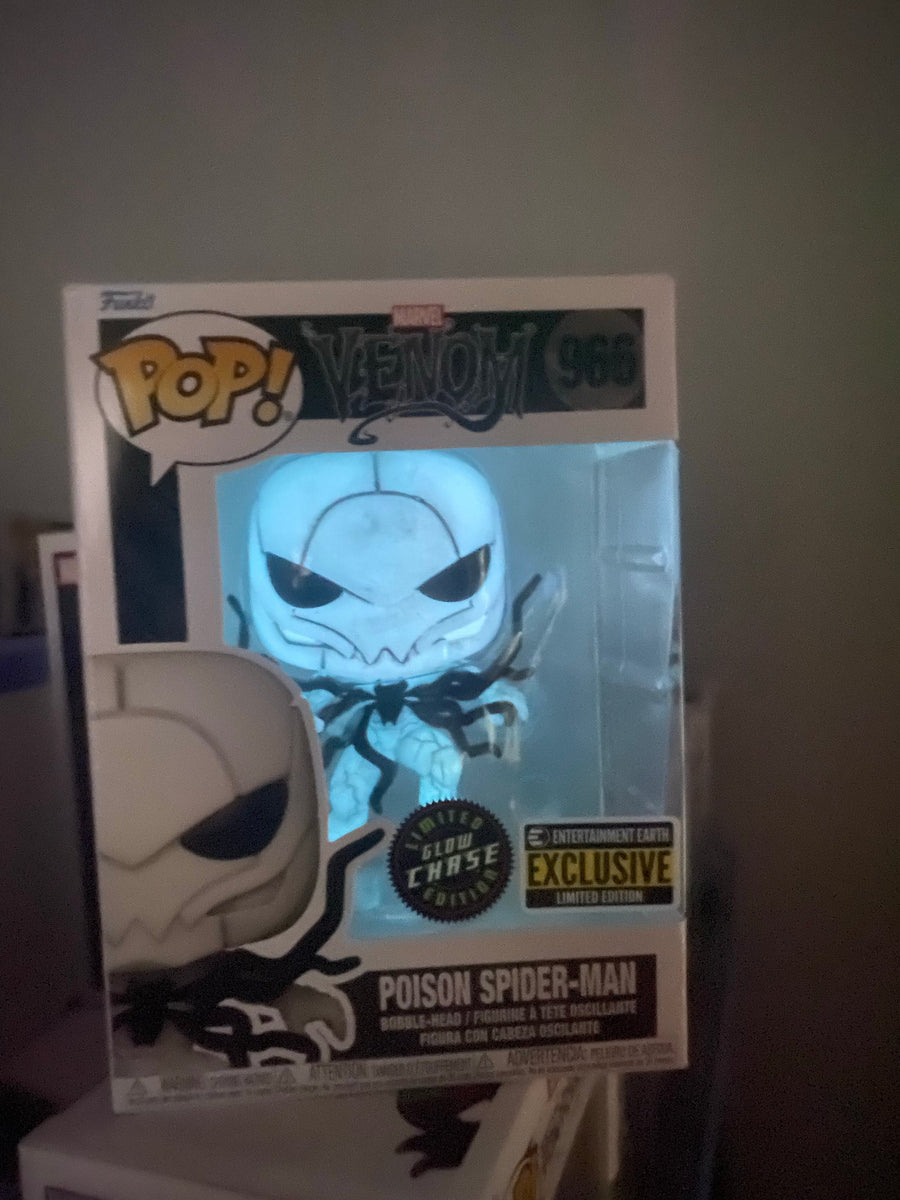 Funko Pop Poison Spider Man Limited Edition Glow sold Chase