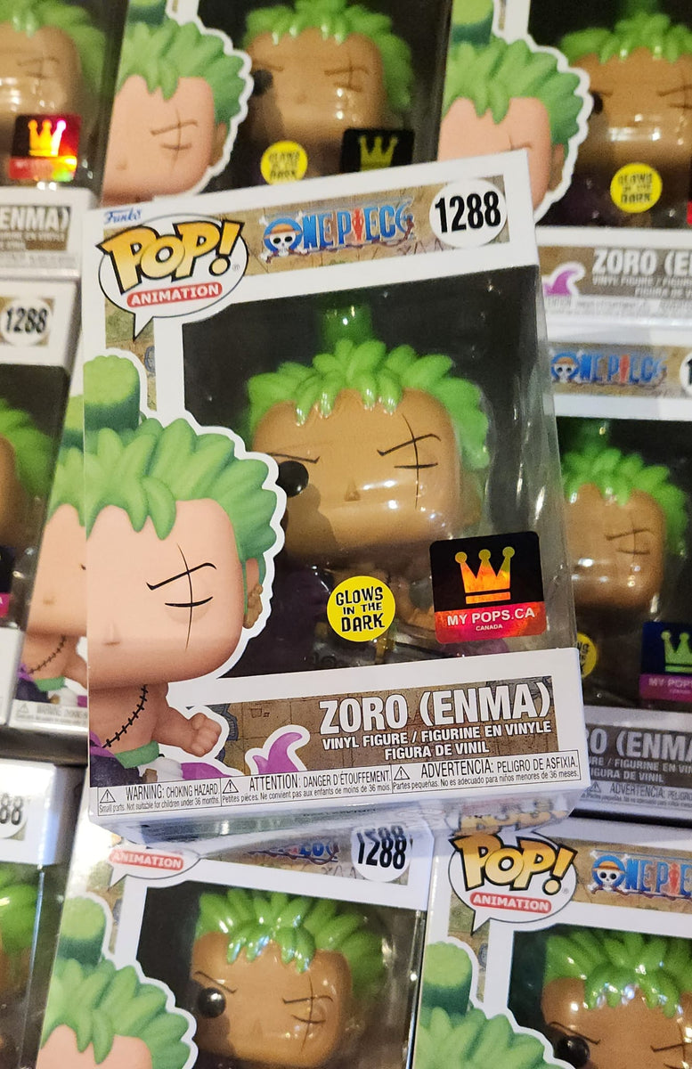 Funko Pop! Animation: One Piece - Zoro (Enma) Glow in the Dark Chalice  Collectibles Exclusive