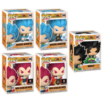 Funko Pop! Anime: Dragon Ball Super - SSGSS Gogeta / Super Saiyan God Vegeta / Broly [EXCLUSIVE] *PREORDER*