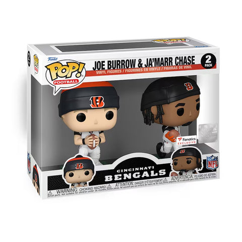 Funko Pop! Sports: NFL - Joe Burrow & Ja'marr Chase 2pk [Fanatics Exclusive] *PREORDER*