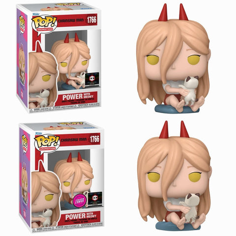 Funko Pop! Anime: Chainsaw Man - Power with Meowy #1766 [Chalice Collectibles Exclusive] *PREORDER*