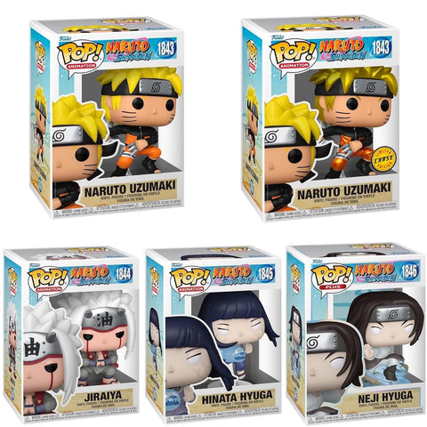 Funko Pop! Anime: Naruto - Naruto #1843 / Jiraiya #1844 / Hinata #1845 / Neji #1846