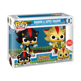 Funko Pop! Games: Sonic The Hedgehog - Shadow & Super Shadow 2pk [GameStop Exclusive - GITD]