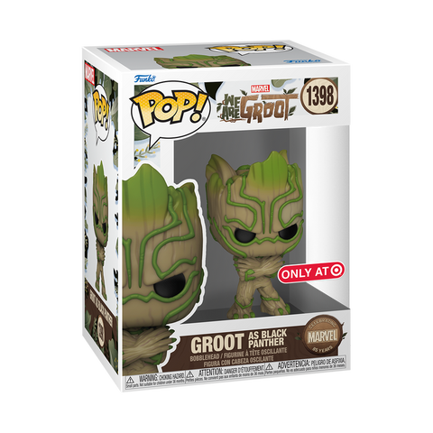 Funko Pop! Marvel: We Are Groot - Groot As Black Panther #1398 [Target Exclusive] *PREORDER*