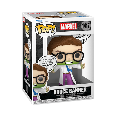 Funko Pop! Marvel - Bruce Banner (Don't Make Me Angry) #1417 *PREORDER*