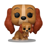 Funko Pop! Disney: Lady And The Tramp - Lady with Puppy #1553 / Tramp with Puppy #1554 *PREORDER*