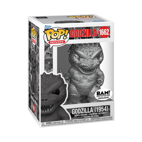 Funko Pop! Movies: Godzilla - Godzilla (1954 - Platinum) #1662 [BAM! Exclusive] *PREORDER*