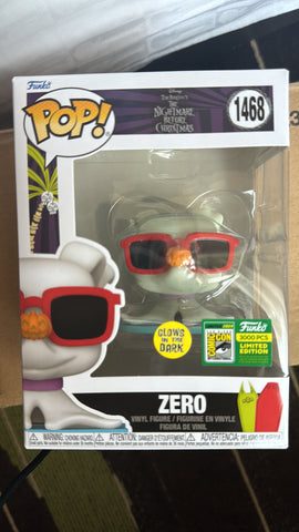 Funko Pop! DISNEY NIGHTMARE BEFORE CHRISTMAS ZERO with SUNGLASSES GLOW #1468 LE 3000 [2024 SDCC SAN DIEGO Convention Exclusive] *PREORDER*