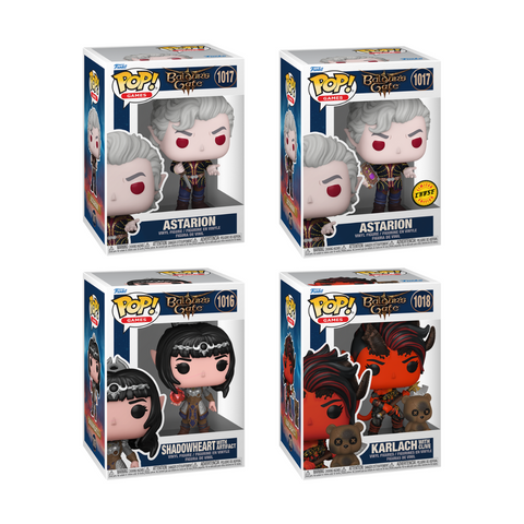 Funko Pop! Games: Baldur's Gate - Astarion / Shadowheart / Karlach with Clive *PREORDER*