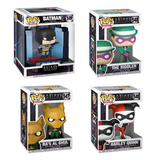 Funko Pop! DC: Batman The Animated Series - Deluxe 6" Batman / The Riddler / Ra's Al Ghul / Harley Quinn *PREORDER*