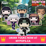 Funko Pop! ANIME HUNTER X HUNTER CHROLLO UVOGIN GING KALLUTO SILVA ALLUKA ZOLDYCK [FUNKO SHOP EXCLUSIVE] *PREORDER*