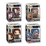 Funko Pop! Marvel: Infinity Saga - Iron Man (Mark 5) / Whiplash / Peggy Carter / Captain America *PREORDER*