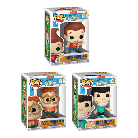 Funko Pop! Nickelodeon: Jimmy Neutron - Jimmy Neutron / Carl Wheezer / Sheen Estevez *PREORDER*