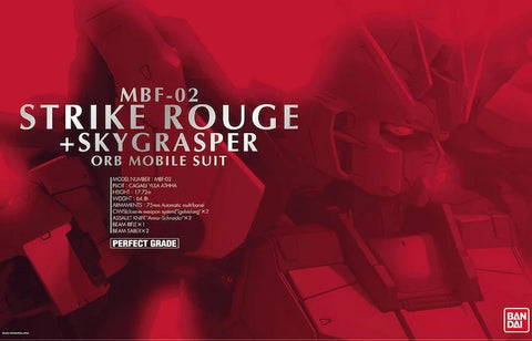 Bandai: Gunpla - Strike Rouge + Sky Grasper Orb Mobile Suit Perfect Grade [PG] 1/60 Model Kit