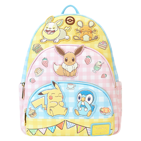 Loungefly - Pokemon Cafe Triple Pocket Mini Backpack