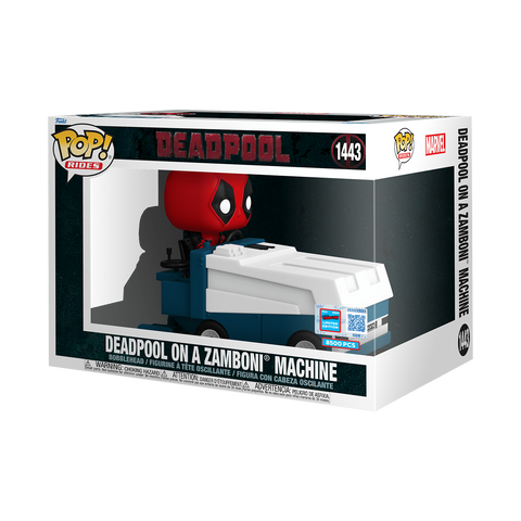 Funko Pop! Rides: Marvel - Deadpool On Zamboni Machine #1443 [2024 NYCC Fall Convention Exclusive] *PREORDER*