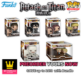 FUNKO POP! ANIME ATTACK ON TITAN - EREN JAEGER - MIKASA - ARMIN - SASHA - WAR HAMMER - REINER