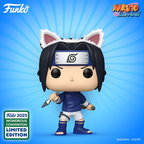 Funko Pop! Anime: Naruto - Sasuke Uchiha (Sasuke's Paw Encyclopedia) [2025 Wondrous Convention Exclusive] *PREORDER*