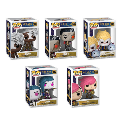 Funko Pop! Television: Arcane - Ekko / Silco / Heimerdinger with Poro / Jinx / Vi *PREORDER*