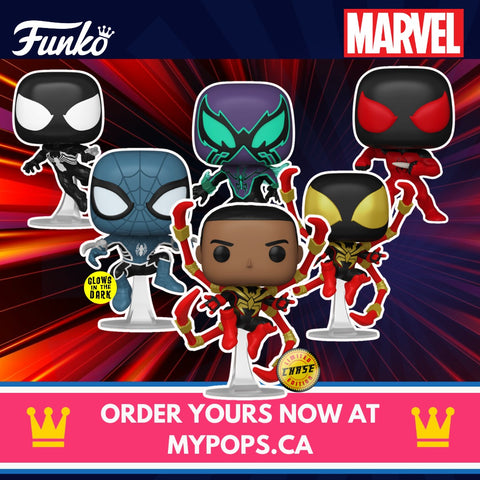 Funko Pop! Marvel: Spider-Man - Symbiote / Fear Itself / Miles Morales Iron Spider / Scarlet Spider Kaine / Chasm *PREORDER*