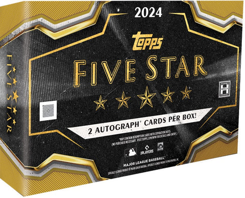 2024 TOPPS FIVE STAR BASEBALL HOBBY BOX *FREE SHIPPING*