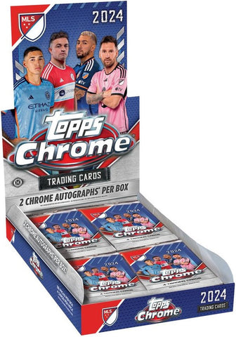 2024 Topps MLS Major League Soccer Chrome SEALED Hobby Box