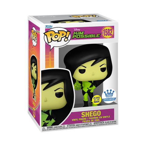 Funko Pop! Disney: Kim Possible - Shego #1582 [Funko Shop Exclusive - GITD] *PREORDER*