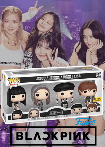 Funko Pop! Blackpink Jennie, Lisa, Jisoo & Rose Set Of 4 + Protectors