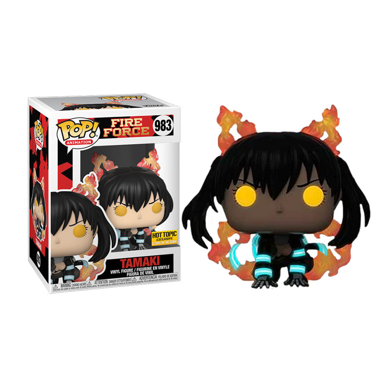 Funko popular Pop Shinra with fire Glow box lunch exclusive GITD 981 anime fire force