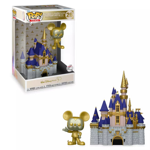 Funko Pop! TOWN Disney world 50th CINDERELLA CASTLE and MICKEY MOUSE [ –  MyPops.ca