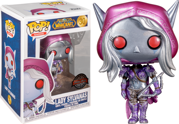 Funko Pop Games METALLIC SYLVANAS WORLD of WARCRAFT #30 SPECIAL